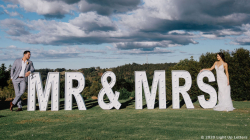 MR & MRS Light Up Letters